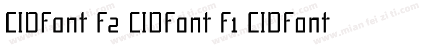 CIDFont F2 CIDFont F1 CIDFont F字体转换